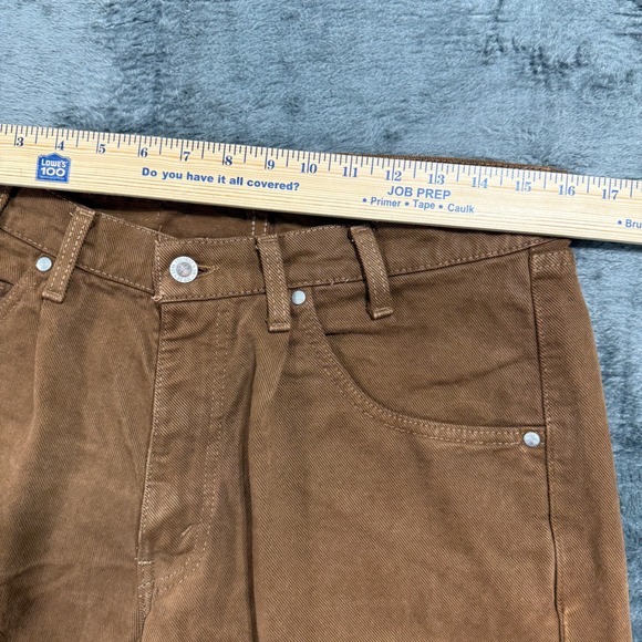 Vintage Levis 505 Brown Twill Pants Mens 33x32 Made in USA Straight Leg 90s - Picture 5 of 13